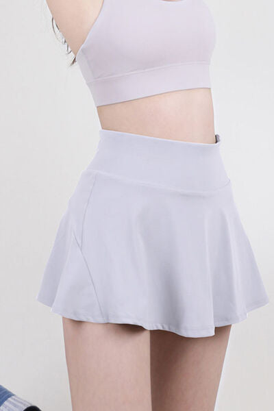 Active Pleated High Waist Skirt