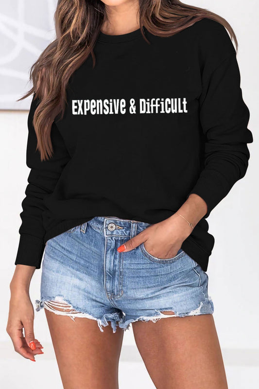 Expensive Difficult Graphic Sweatshirt Tee